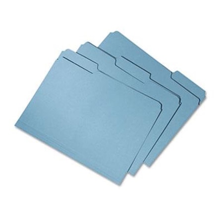Made-To-Stick 753001 1 by 3 Cut Letter Double Ply Recycled File Folders, Blue MA1628978